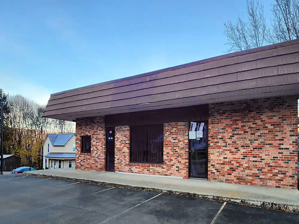 Brick exterior of Crossroads Treatment Center building