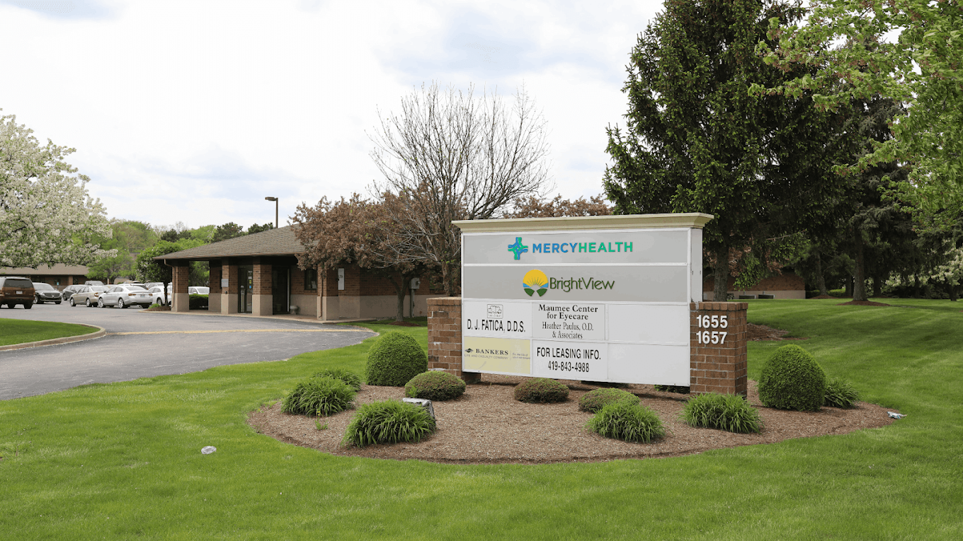 BrightView sign outside the Maumee treatment facility